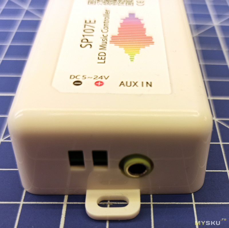 Контроллер светодиодов с пиксельной адресацией SP107E с Bluetooth и аудиовходом