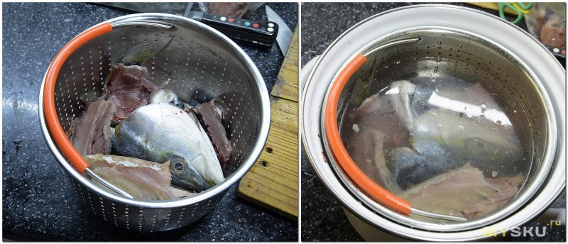 Ножницы для рыбы  Fiskars 1003032. Рационально используем рыбу- мясо на жарку, остальное на варку.