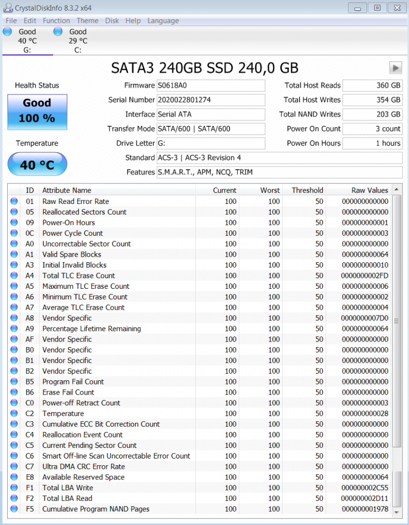 SSD накопитель KingDian S280 240GB, очередной редакции