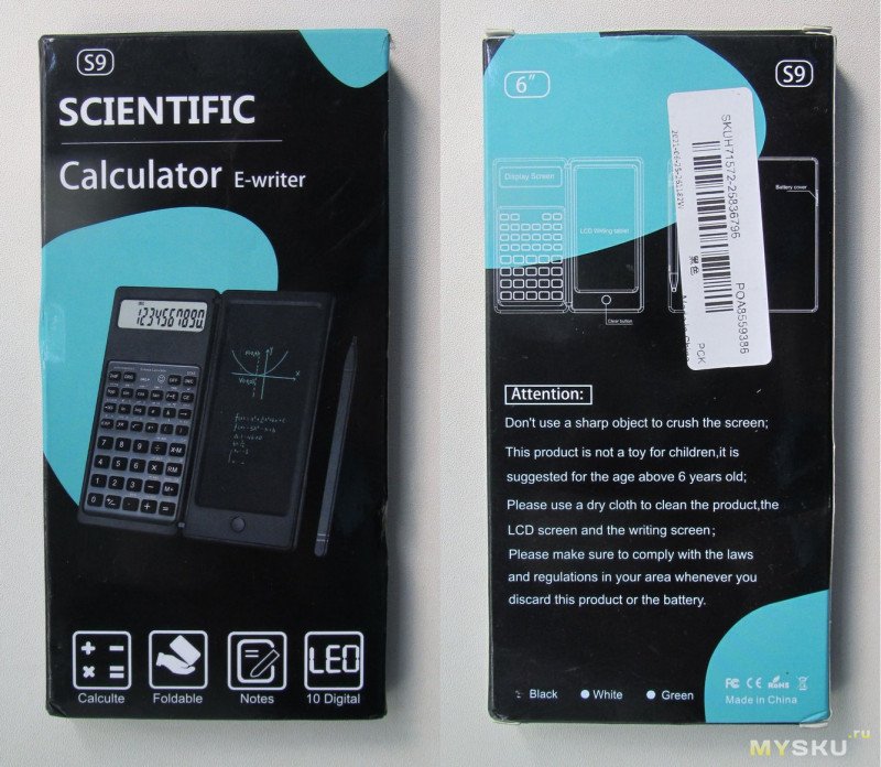 "Научный" 10-разрядный калькулятор с планшетом для записей. Удачный гибрид. Миниобзор