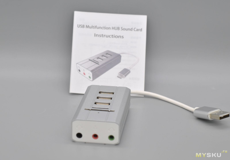 XG-400U Звуковая карта + карт ридер + USB хаб