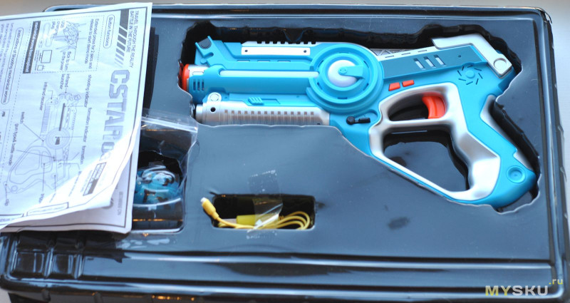 Лазерный пистолет-бластер cstar-03 и механический жук