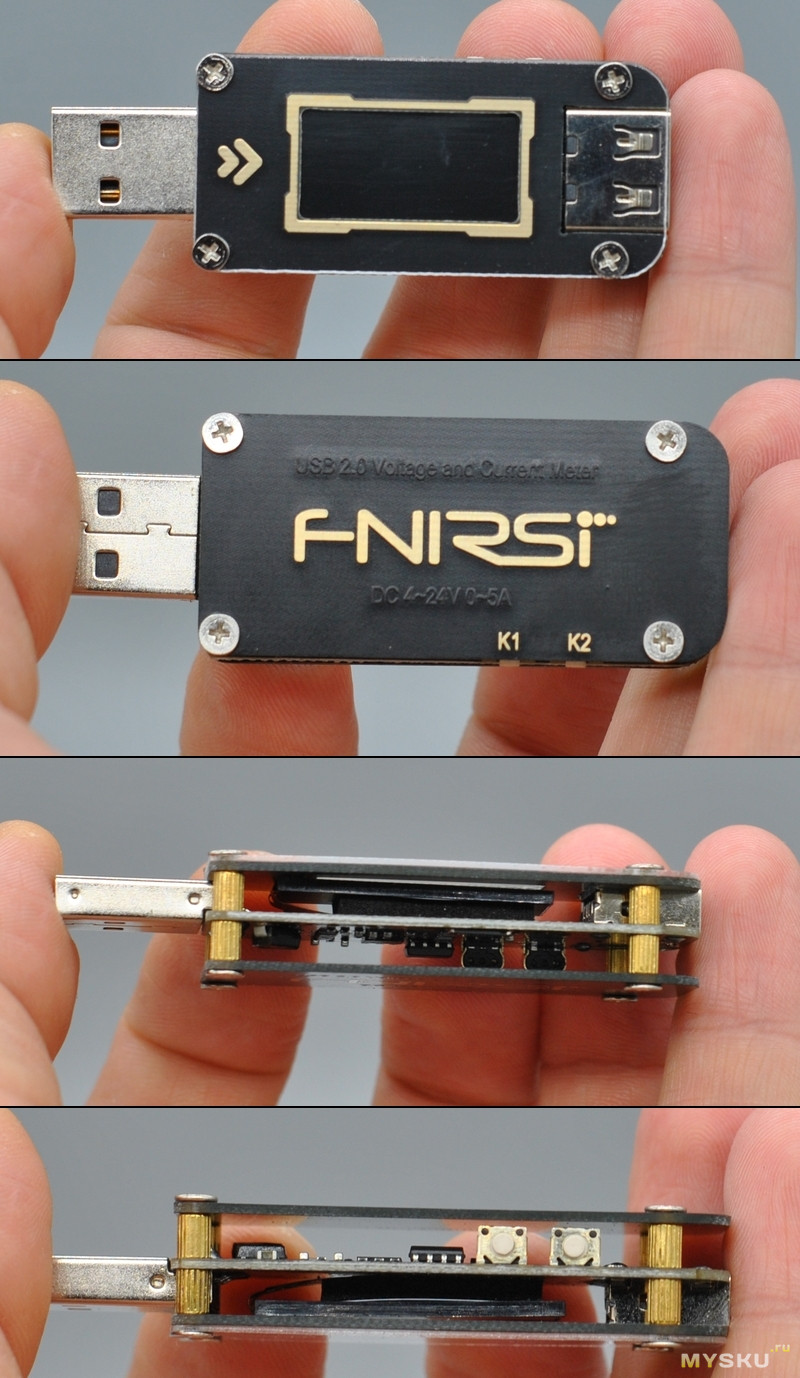 USB тестер FNIRSI FNB28 за US$6.99 + доставка