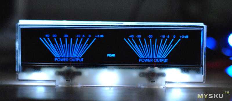 Стрелочный индикатор для усилителя мощности. VU meter P-78WTC-BGB-S106