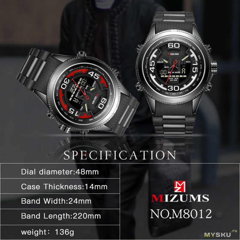 Кварцевые часы MIZUMS M8012 Первое впечатление