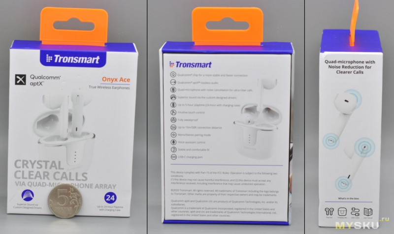 Tronsmart Onyx Ace Беспроводные Bluetooth 5.0 наушники с aptx