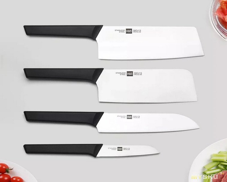 Набор ножей Xiaomi HuoHou на подставке за .99