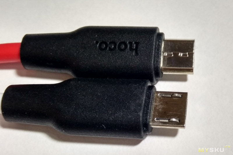 Силиконовый MicroUSB кабель от фирмы HOCO