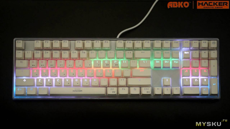 ABKO Hacker K985P - клавиатура на емкостных "свичах"