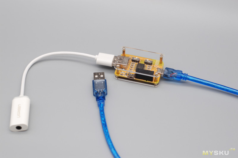 Внешняя звуковая карта Ugreen и USB изолятор Nobsound ADuM4160 (гальваническая развязка)