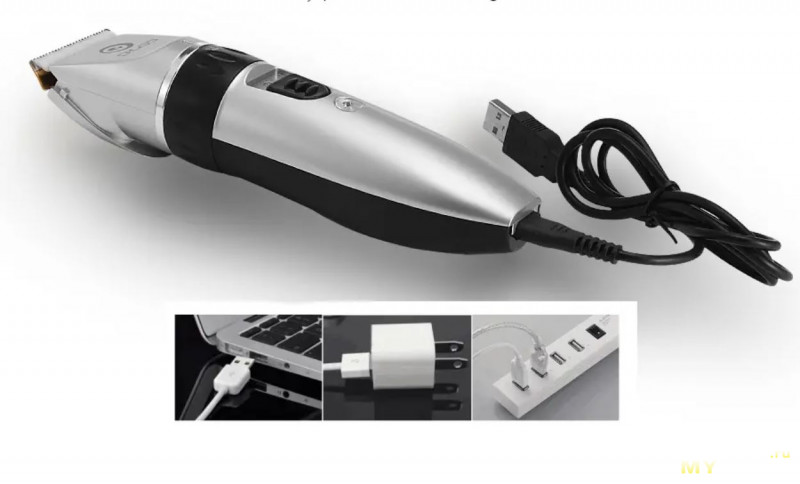 Машинка для стрижки волос/триммер Digoo BB-T1 USB  за 12.99$