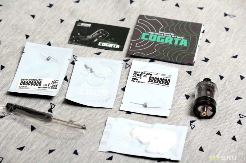 Бак для электронной сигареты Wotofo COG MTL RTA.