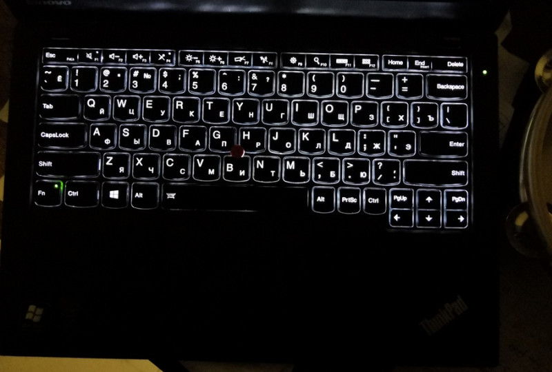 Обживаем Lenovo Thinkpad X240 - клавиатура с подсветкой