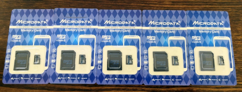 Карта памяти MicroSD Microdata 32GB. Пять.