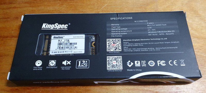 SSD KingSpec m.2 2242 1ТБ - китайский терабайтник