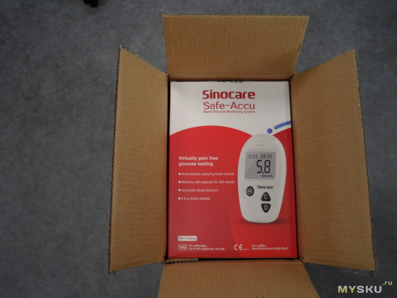 Еще одна модель глюкометра от Sinocare (Sannuo) - Sinocare Safe-Accu