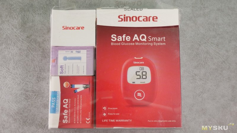 Новый глюкометр от Sinocare - Safe AQ Smart. Модель с красивым дизайном.