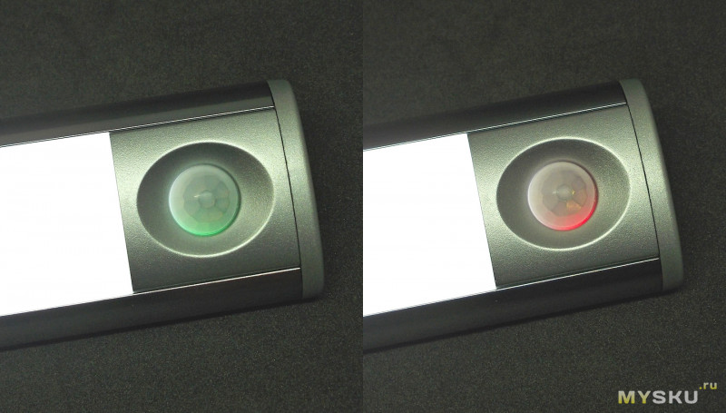 Переносной магнитный светильник на аккумуляторе с датчиками движения и освещенности