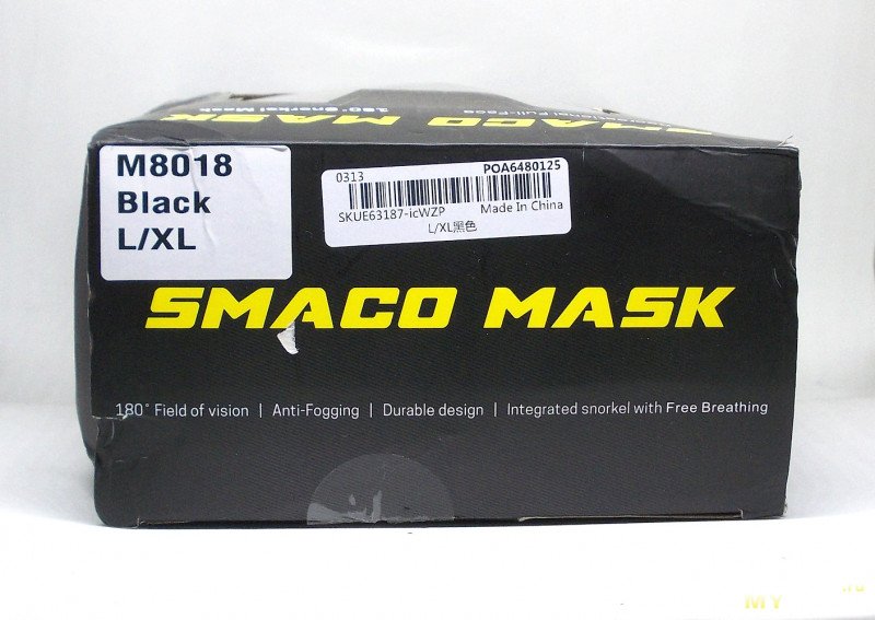 Полнолицевая маска для снорклинга SMAKO M8018