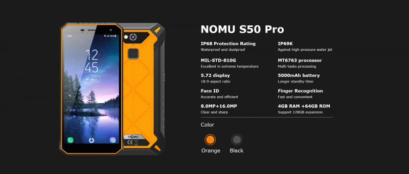 Обзор смартфона Nomu S50Pro. Довольно неплохой смартфон с защитой по IP68 но не без минусов