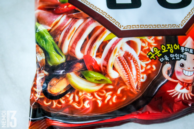 Бичпакеты с ebay №7. Лапша со вкусом кальмаров squid Jjamppong ramen (вкусная)
