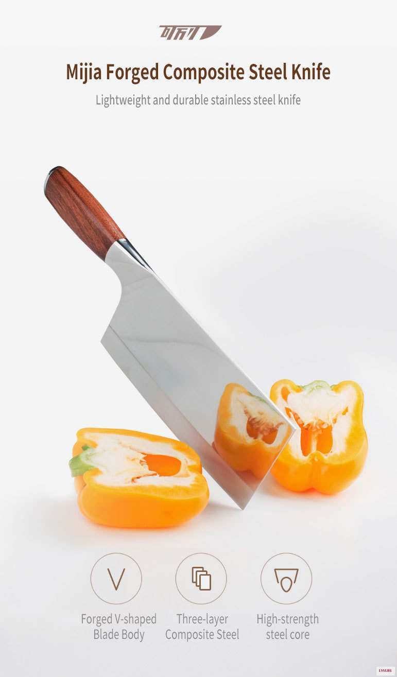 Нож мясника Xiaomi Mijia Butcher Knife из нержавеющей стали. Цена 26.59$