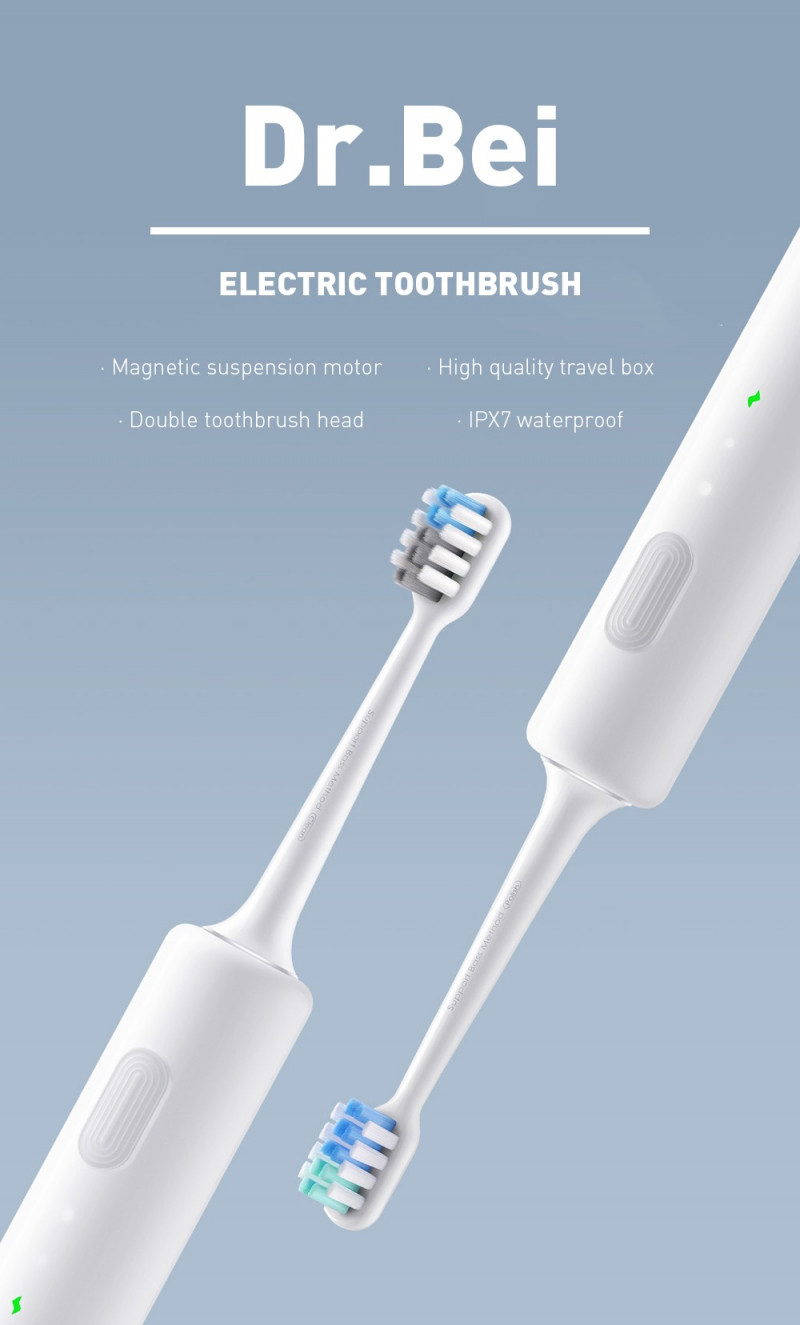 DR. BEI Sonic электрическая зубная щетка (BET-C01) Цена для фанатов 16.98$