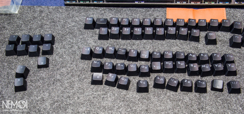 Кейкапы с русскими буквами (колпачки) для механической клавиатуры MotoSpeed CK103. (Повышаем юзабельность механической клавиатуры)
