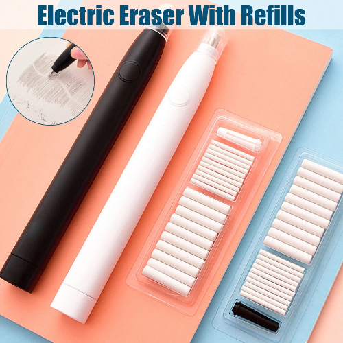 Электрическая стёрка Electric Pencil Eraser с съёмными стержнями. Цена с купоном 5.09$