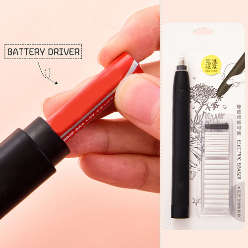 Электрическая стёрка Electric Pencil Eraser с съёмными стержнями. Цена с купоном 5.09$