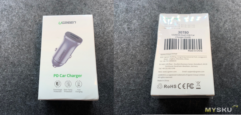 Ugreen Quick Charge 4.0 3.0 QC USB Car Charger