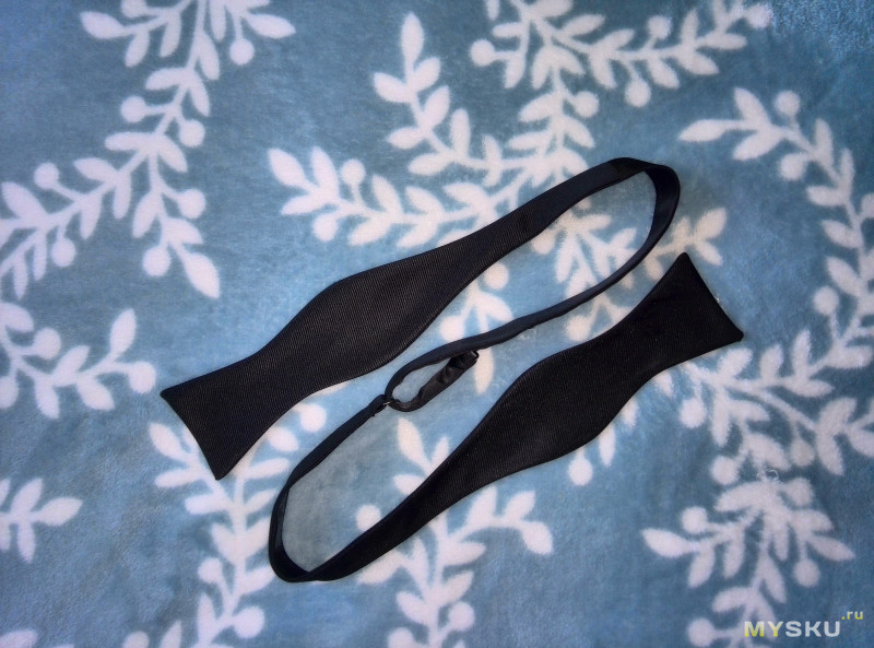 Черный завязывающийся свадебный галстук-бабочка ASOS DESIGN