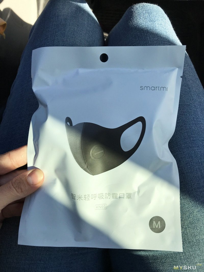 Пылезащитная маска-фильтр Xiaomi ZHIMI PM 2,5 с клапаном (стандарта KN95)