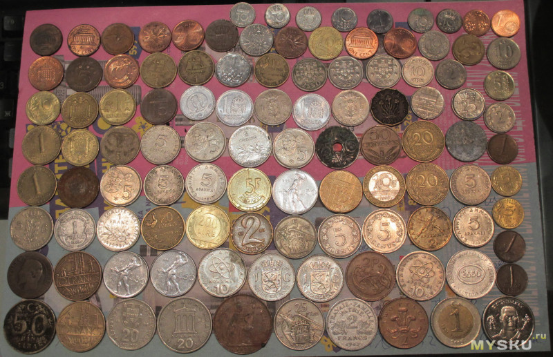 Монеты различных стран, присланные из Израиля, Великобритании, Испании, Португалии, Литвы и Латвии (сравнительный обзор) (Часть 1)
