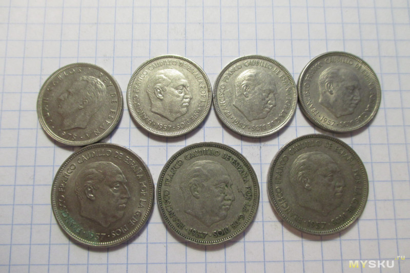 Монеты различных стран, присланные из Израиля, Великобритании, Испании, Португалии, Литвы и Латвии (сравнительный обзор) (Часть 2)