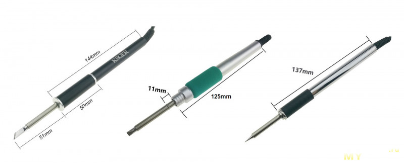Стальная ручка 9501 для паяльной станции на жалах T12 | Сравнение с народной синей ручкой FX-9501