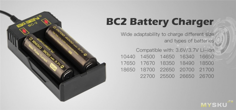 Зарядное устройство Basen BC-2 для лития