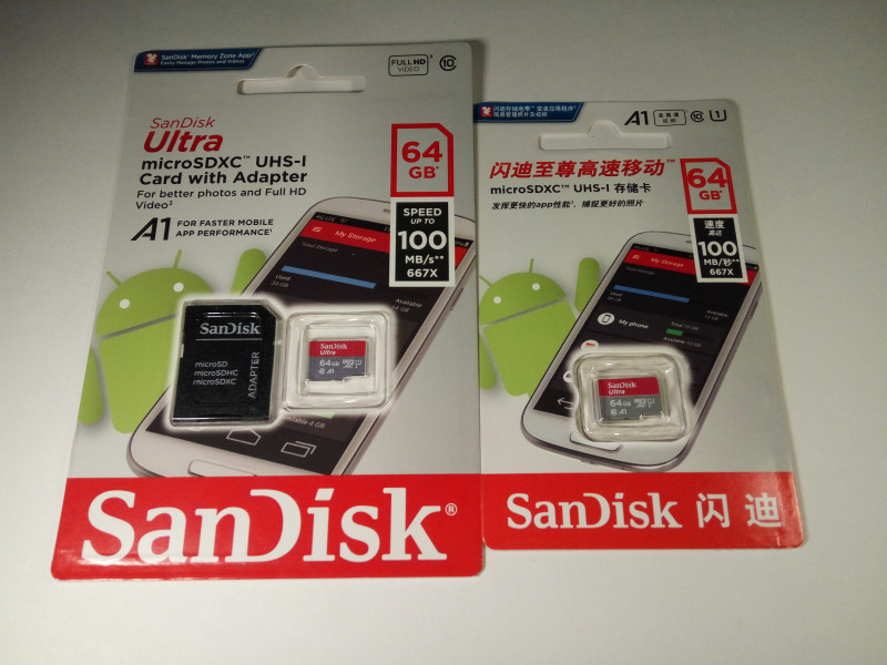 MicroSD Sandisk 64Гб с али, фейк или оригинал?