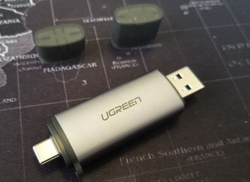 OTG-USB 3.0 кардридер SD/MicroSD с целью резервного/мобильного доступа к картам памяти
