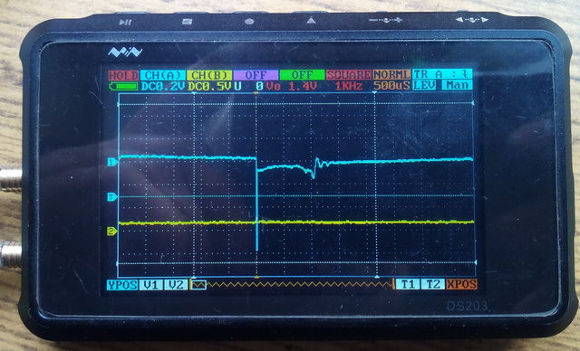 Карманный осциллограф-показометр FNIRSI DSO188 (1MHz) для проверки датчиков автомобиля