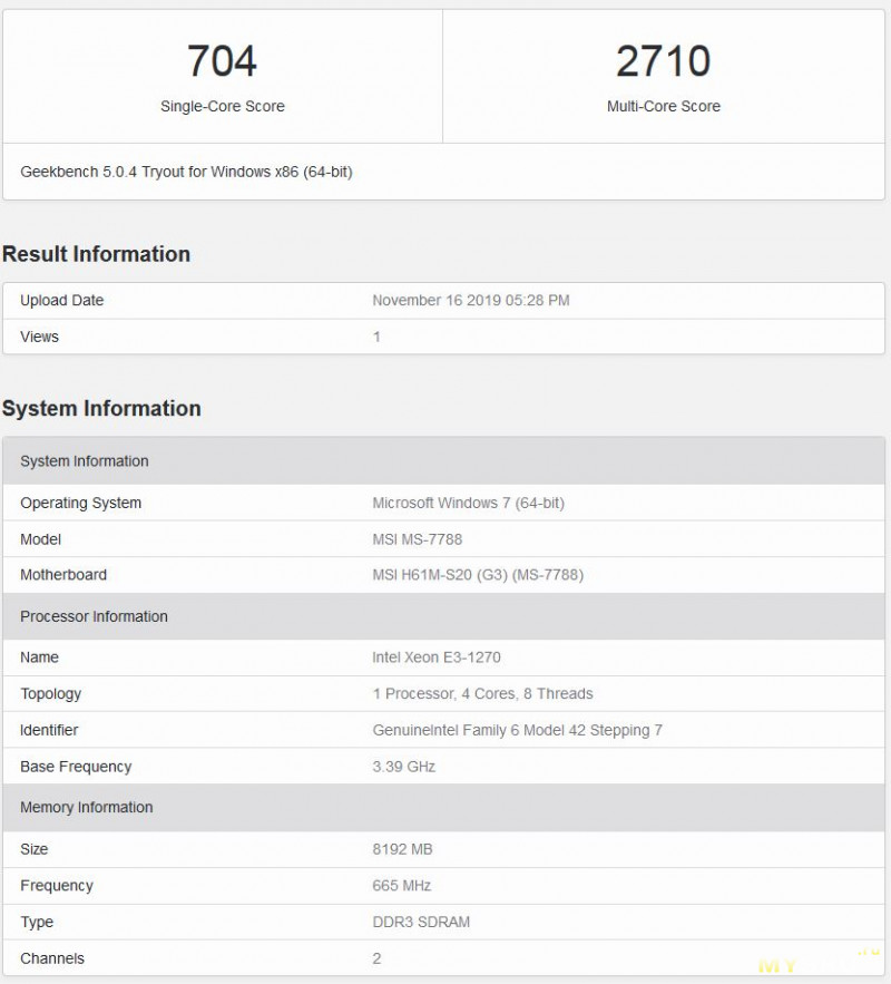 Бюджетное оживление LGA1155: процессор Xeon e3-1270 3.4ghz