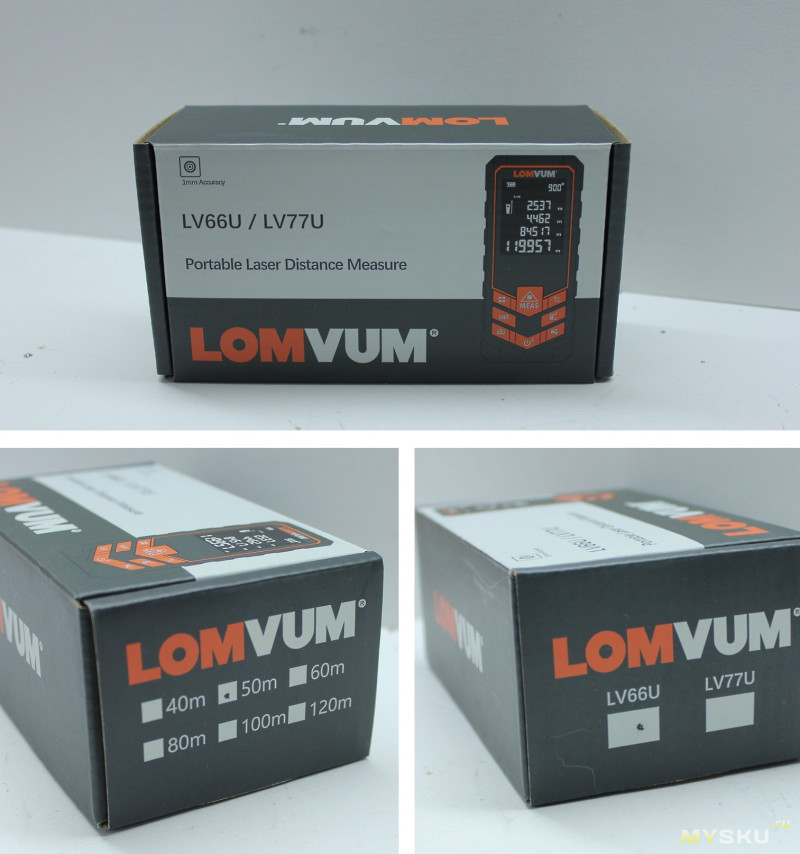 Лазерный дальномер Lomvum LV 66U на 50м
