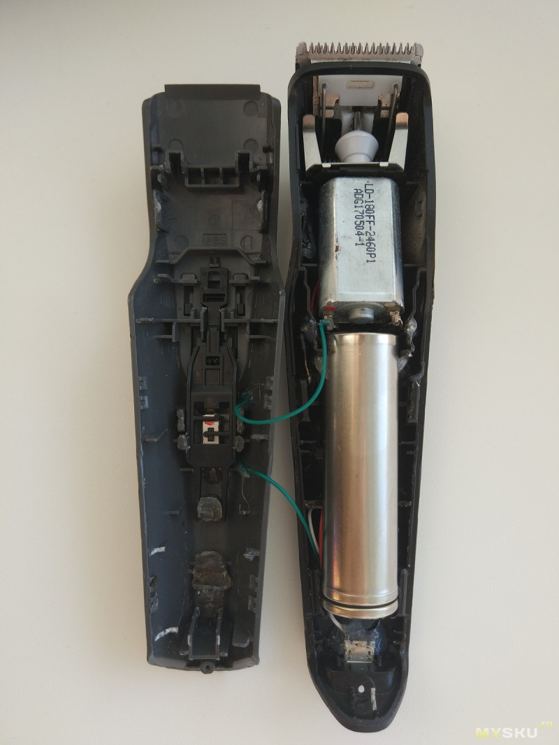 Перевод триммера на 18650 литий-ионный аккумулятор, из серии "оптимизм - наше всё"