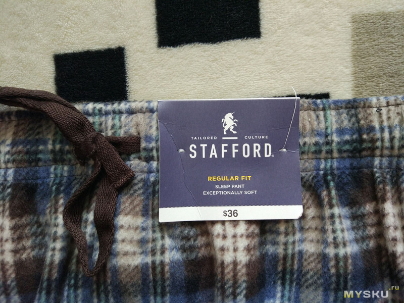 Теплые домашние штаны Stafford