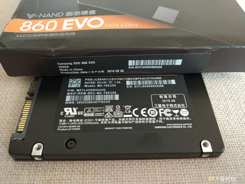 Про тот самый SSD SAMSUNG 860 EVO 250GB с распродажи 11.11