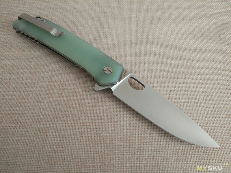 Большой зеленый нож-флиппер Y-START LK5016