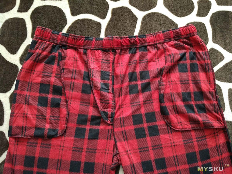 Теплые домашние штаны Stafford большого размера. Цвет Red Buffalo