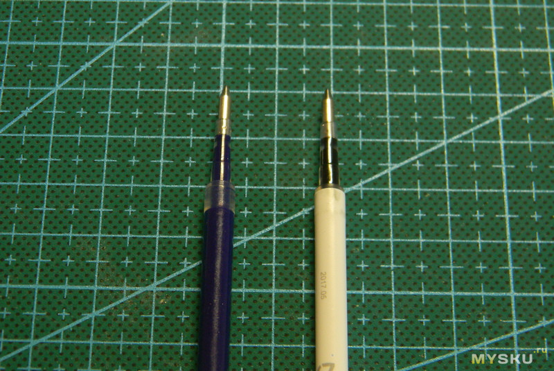 Синий стержень  для ручки Xiaomi Pen(1версия,белый пластик,поворотный механизм)
