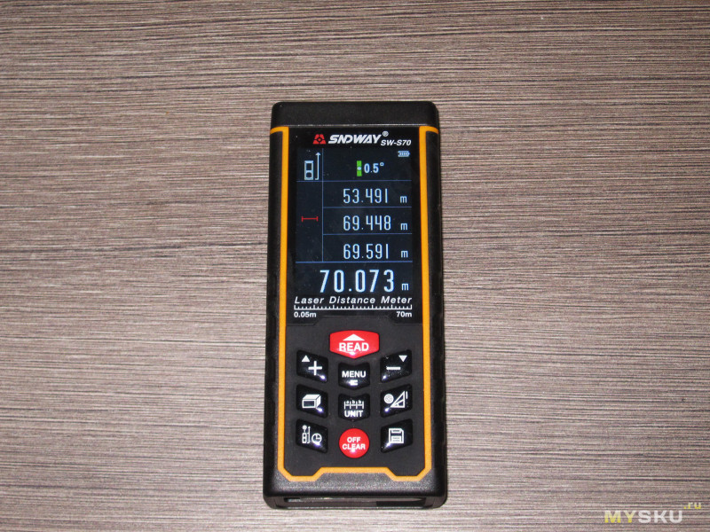 Лазерный измеритель расстояния SNDWAY SW-S70