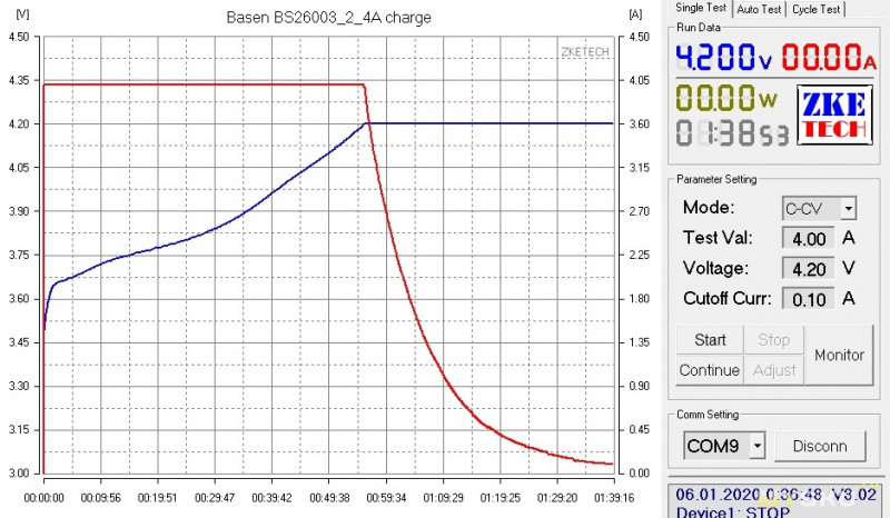 Аккумуляторы Basen BS26003, 4.5Ач в размере 26650
